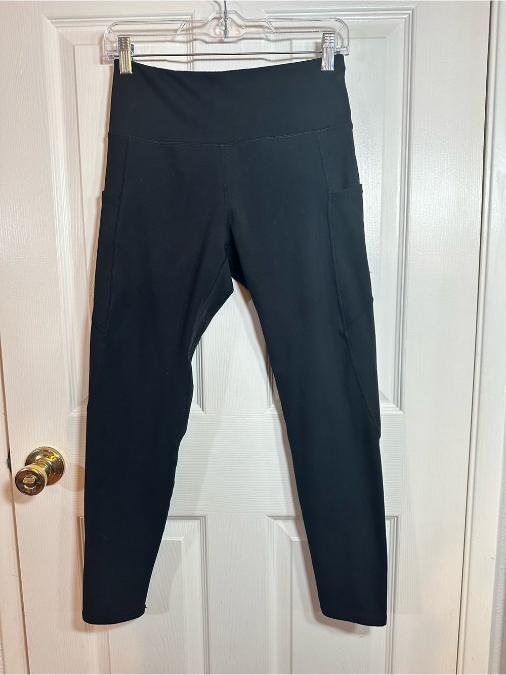 WILLIT FLEECE High-Rise Black Pocket Leggings — Women's Athletic Pant